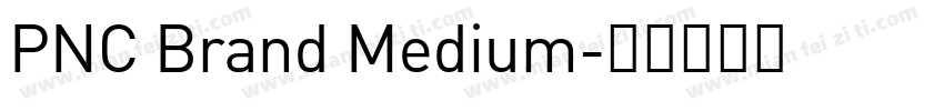 PNC Brand Medium字体转换